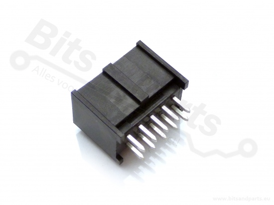 Box header Molex 10-pin male gouden pins  (2x5p)